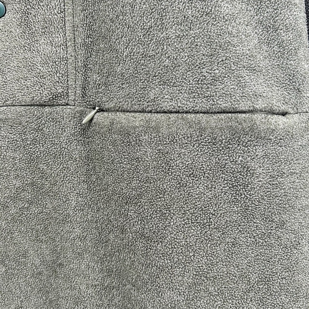 EMS Peak Performance Fleece Pullover Mens 2XL Olive 1/4 Snap Shacket Rugged VTG - Picture 3 of 11